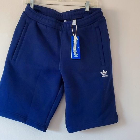 Adidas Blue warm Shorts - Picture 1 of 5